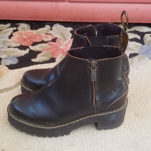 Doc Marten platform chelsea boots
